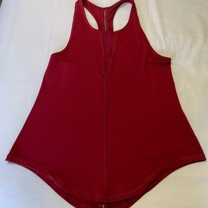 Zyia burgundy racerback tank top size M